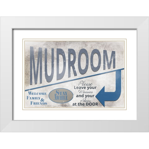 Mudroom 20 White Modern Wood Framed Art Print with Double Matting by LightBoxJournal