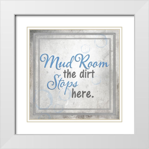 Mudroom 23 White Modern Wood Framed Art Print with Double Matting by LightBoxJournal