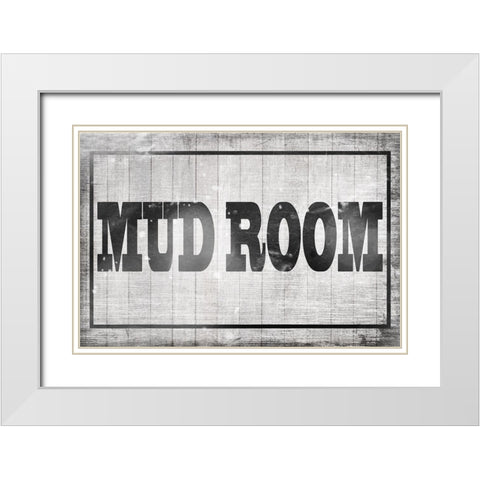 Mudroom 34 White Modern Wood Framed Art Print with Double Matting by LightBoxJournal