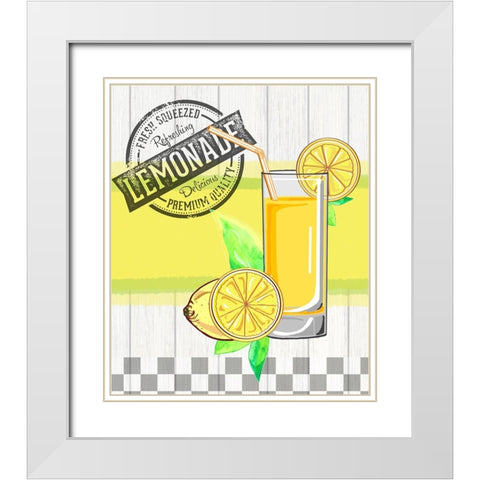 Farm House Lemon vintage sign 3 White Modern Wood Framed Art Print with Double Matting by LightBoxJournal