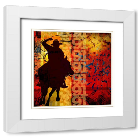 Go Around 01 White Modern Wood Framed Art Print with Double Matting by LightBoxJournal