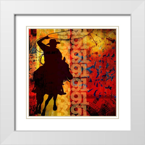 Go Around 01 White Modern Wood Framed Art Print with Double Matting by LightBoxJournal