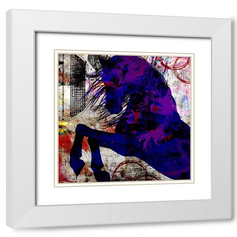 My Painted Pony 04 White Modern Wood Framed Art Print with Double Matting by LightBoxJournal