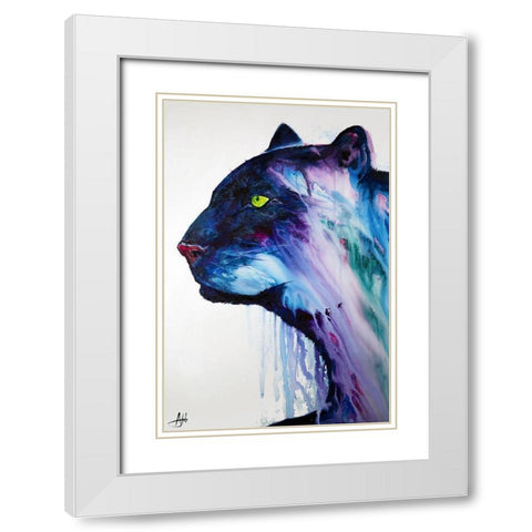 Orpheus White Modern Wood Framed Art Print with Double Matting by Allante, Marc