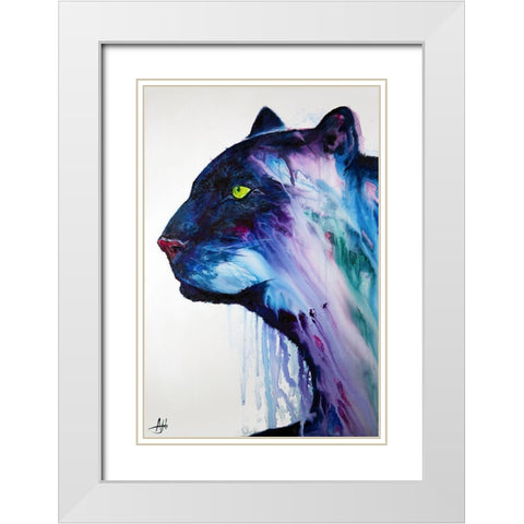 Orpheus White Modern Wood Framed Art Print with Double Matting by Allante, Marc