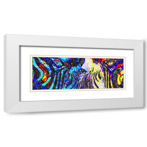 Zzbra White Modern Wood Framed Art Print with Double Matting by Murray Henderson Fine Art