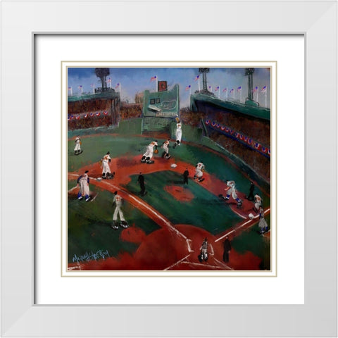 Untitled_Artwork (11) White Modern Wood Framed Art Print with Double Matting by Murray Henderson Fine Art