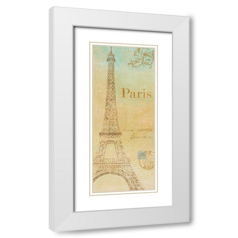 Travel Monuments I White Modern Wood Framed Art Print with Double Matting by Zaccheo, John
