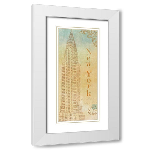 Travel Monuments II White Modern Wood Framed Art Print with Double Matting by Zaccheo, John