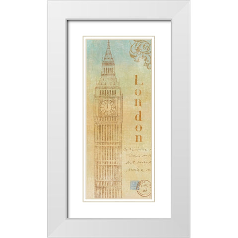 Travel Monuments III White Modern Wood Framed Art Print with Double Matting by Zaccheo, John