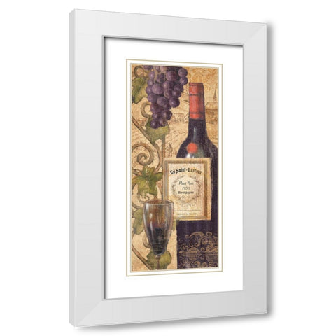 Wine Tasting Vi White Modern Wood Framed Art Print with Double Matting by Zaccheo, John