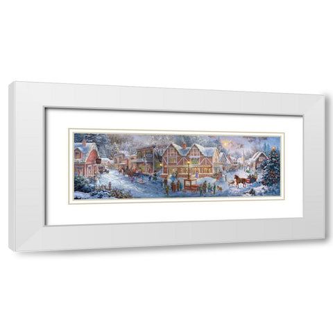 Getting Ready for Christmas White Modern Wood Framed Art Print with Double Matting by Boehme, Nicky