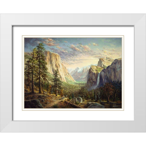 Riding The Range White Modern Wood Framed Art Print with Double Matting by Boehme, Nicky