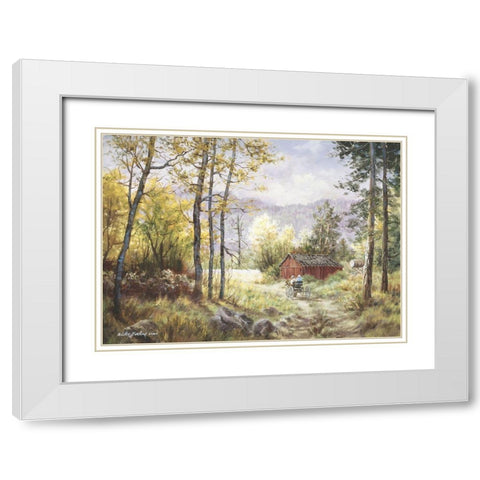 Friends White Modern Wood Framed Art Print with Double Matting by Boehme, Nicky