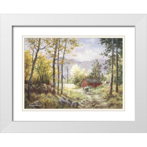 Friends White Modern Wood Framed Art Print with Double Matting by Boehme, Nicky