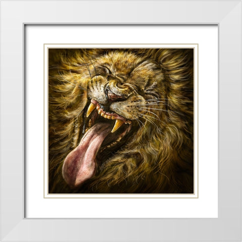 LaughingLion White Modern Wood Framed Art Print with Double Matting by LaMontagne, Patrick