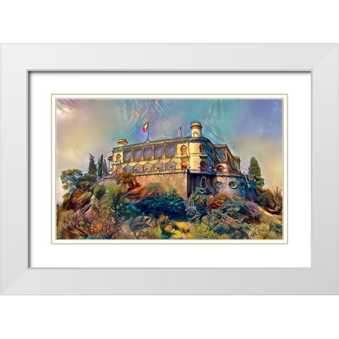 Mexico City Chapultepec Castle Ver2 White Modern Wood Framed Art Print with Double Matting by Gavidia, Pedro