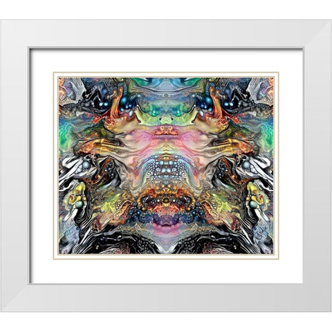 The Minotaurs Lament White Modern Wood Framed Art Print with Double Matting by Gavidia, Pedro