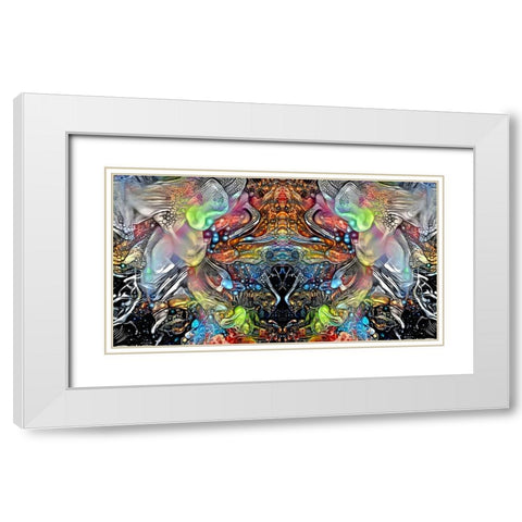 Transcend White Modern Wood Framed Art Print with Double Matting by Gavidia, Pedro