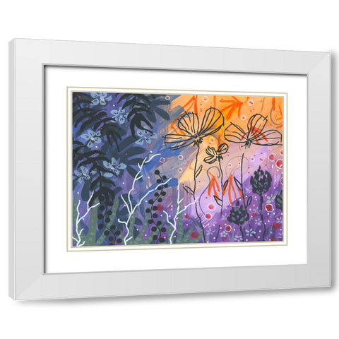Color And Tone White Modern Wood Framed Art Print with Double Matting by Randy Noble Fine Art