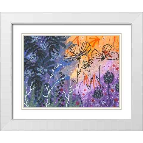 Color And Tone White Modern Wood Framed Art Print with Double Matting by Randy Noble Fine Art