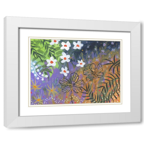Perfect Intro White Modern Wood Framed Art Print with Double Matting by Randy Noble Fine Art