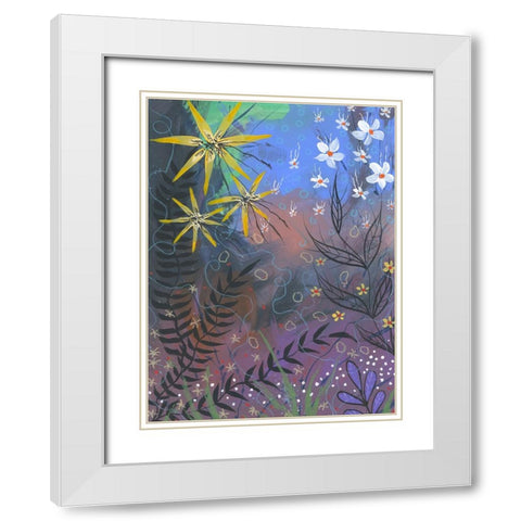 Power Garden White Modern Wood Framed Art Print with Double Matting by Randy Noble Fine Art
