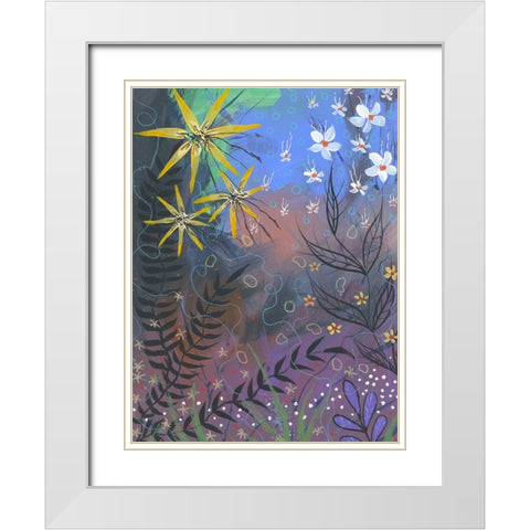 Power Garden White Modern Wood Framed Art Print with Double Matting by Randy Noble Fine Art