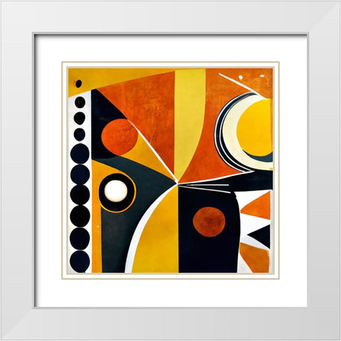 Mid Century Celebration Of All Cultures 23 White Modern Wood Framed Art Print with Double Matting by Heere, Ray