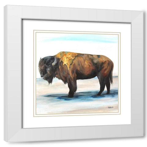 Commander White Modern Wood Framed Art Print with Double Matting by Gould, Renee