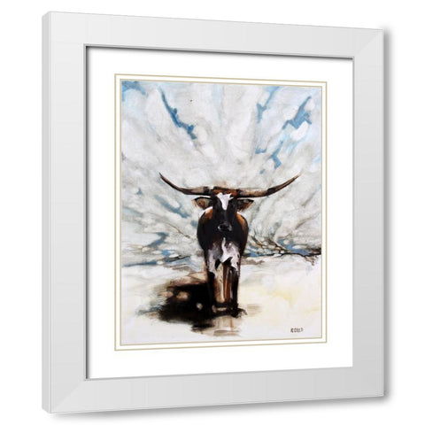 Dorthy White Modern Wood Framed Art Print with Double Matting by Gould, Renee