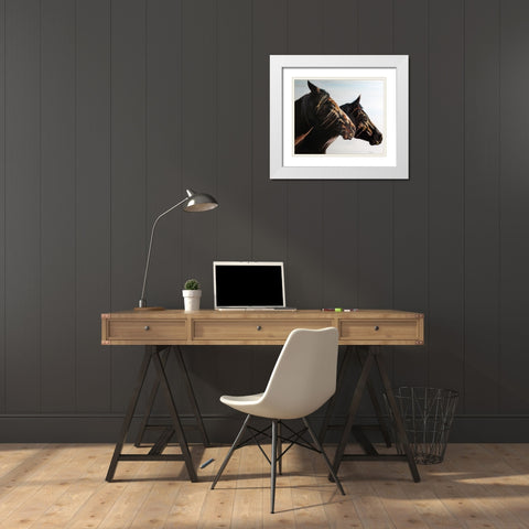 Empowered White Modern Wood Framed Art Print with Double Matting by Gould, Renee