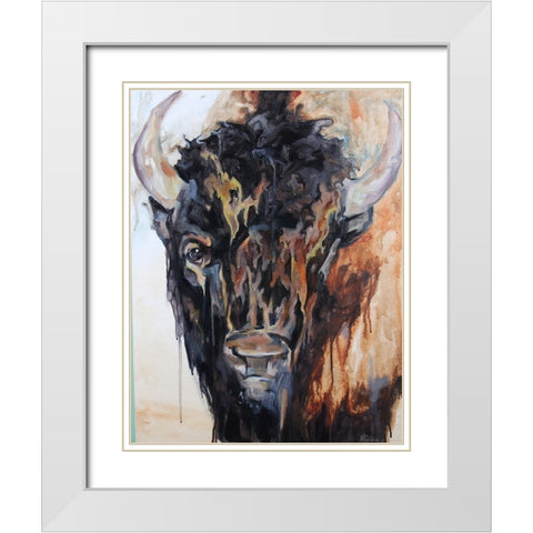 Face On White Modern Wood Framed Art Print with Double Matting by Gould, Renee