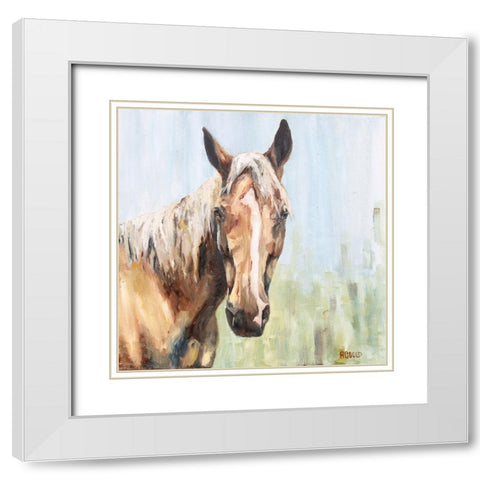 Horse 1-6 White Modern Wood Framed Art Print with Double Matting by Gould, Renee