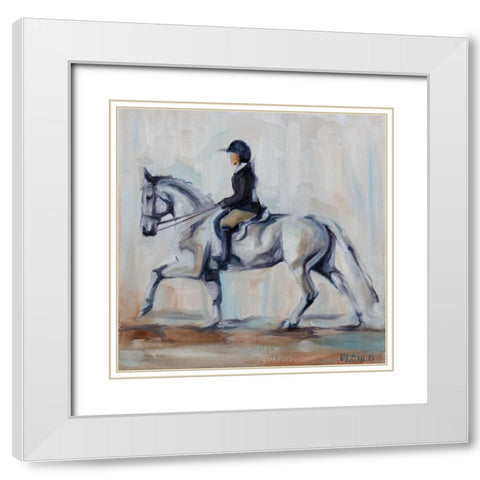 Hunter Grey White Modern Wood Framed Art Print with Double Matting by Gould, Renee