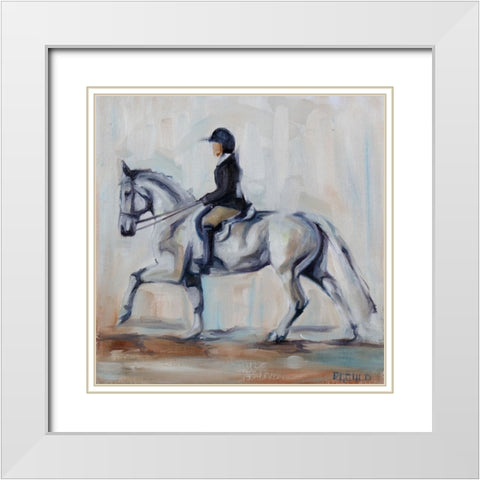 Hunter Grey White Modern Wood Framed Art Print with Double Matting by Gould, Renee