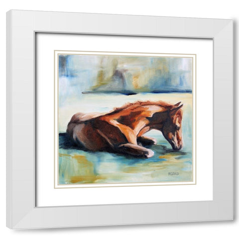 Luke White Modern Wood Framed Art Print with Double Matting by Gould, Renee