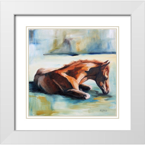 Luke White Modern Wood Framed Art Print with Double Matting by Gould, Renee