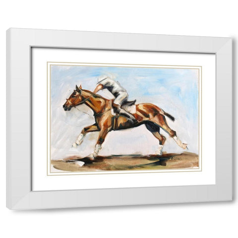 Play On White Modern Wood Framed Art Print with Double Matting by Gould, Renee