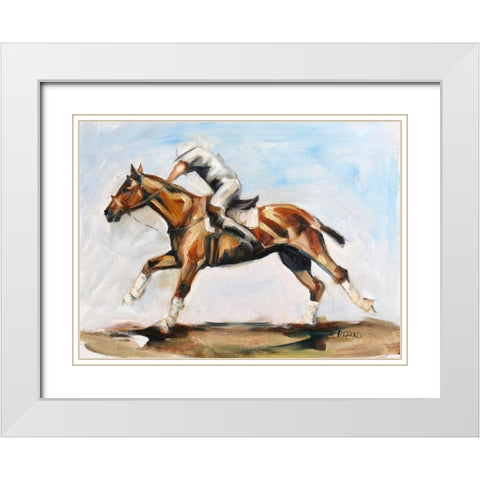 Play On White Modern Wood Framed Art Print with Double Matting by Gould, Renee