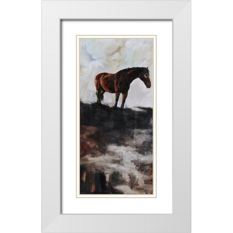 Savouring Solitude White Modern Wood Framed Art Print with Double Matting by Gould, Renee