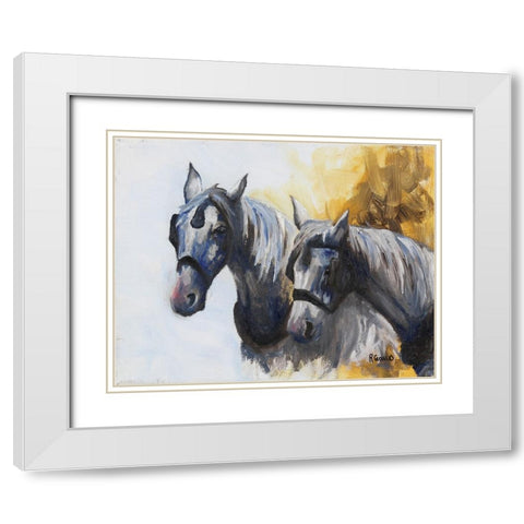 Slow Day White Modern Wood Framed Art Print with Double Matting by Gould, Renee