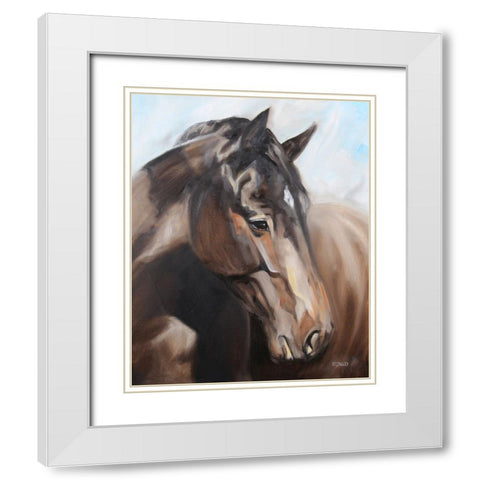 Smoldering White Modern Wood Framed Art Print with Double Matting by Gould, Renee