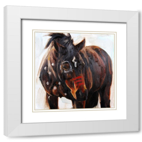 Wavering White Modern Wood Framed Art Print with Double Matting by Gould, Renee