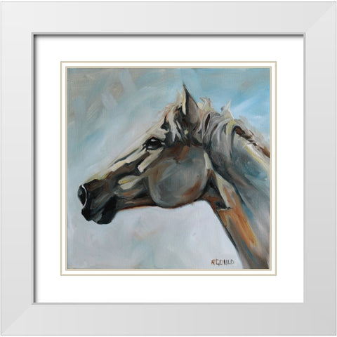 Sun Bathed White Modern Wood Framed Art Print with Double Matting by Gould, Renee
