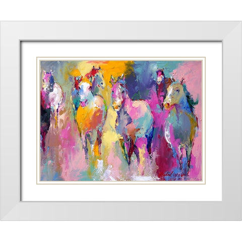 Wild White Modern Wood Framed Art Print with Double Matting by Wallich, Richard