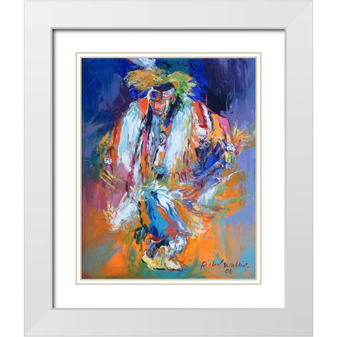 Po White Modern Wood Framed Art Print with Double Matting by Wallich, Richard