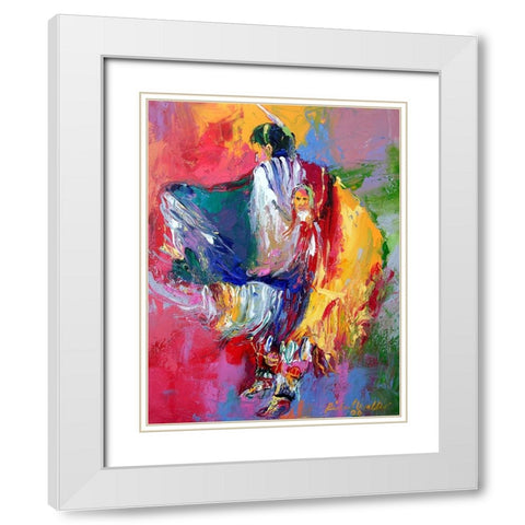 Pow White Modern Wood Framed Art Print with Double Matting by Wallich, Richard