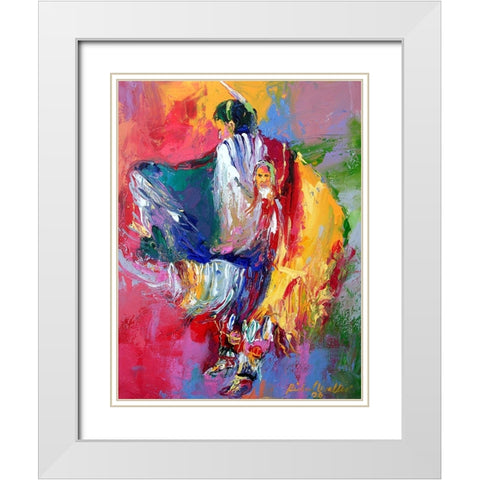 Pow White Modern Wood Framed Art Print with Double Matting by Wallich, Richard