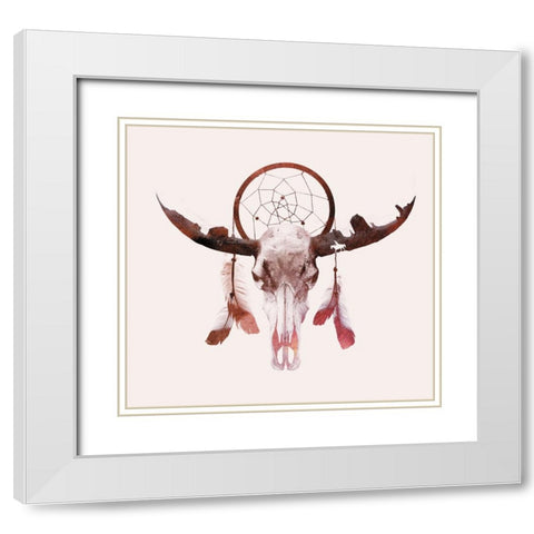 Deadly Desert White Modern Wood Framed Art Print with Double Matting by Farkas, Robert